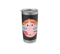 Lindo diseño retro de fiesta Axolotl Vaso térmico de acero inoxidable de doble pared