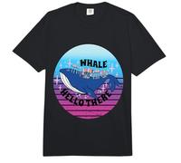 Lindo diseño Retro del océano de Ballena Comfort Colors Adult Heavyweight T-Shirt