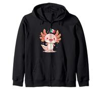 Lindo Disfraz de ajolote de México para niños y niñas Sudadera con Capucha