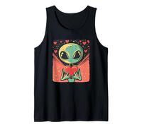 Lindo disfraz de Alien de San Valentín para un planeta de amor Camiseta sin Mangas