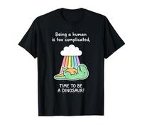 Lindo Disfraz de Dinosaurio T-Rex Rainbow Time To Be A Dino Camiseta