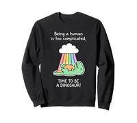 Lindo Disfraz de Dinosaurio T-Rex Rainbow Time To Be A Dino Sudadera