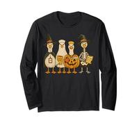 Lindo Disfraz de Ganso para Profesor de Halloween, Fantasma, Calabaza, Bruja Manga Larga