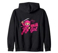 Lindo Disfraz de Ninja Fighter Ninja Girl Sudadera con Capucha