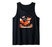 Lindo Disfraz de otoño de Zorro Camiseta sin Mangas