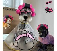 Lindo Disfraz de Perro, Peluca rizada para sesiones de Fotos, Pelucas Ajustables para Halloween, Navidad, Fiestas, Festivales, Pelucas de Perro para Perros pequeños, medianos y Grandes