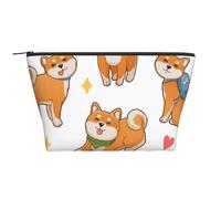 Lindo, Divertido, Shiba inu, Bolsa de artículos de tocador Bolsa de Maquillaje Bolsa de cosméticos Bolsa de artículos de tocador de Viaje portátil