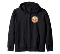 Lindo Divertido Shiba-Inu Perro Cachorro Bandera de Japón Rockoko Sudadera con Capucha