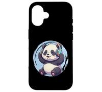 Lindo DJ Panda con Auriculares Kawaii Carcasa para iPhone 16