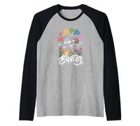 Lindo Domingo de Pascua Conejito de Pascua Feliz Pascua Camiseta Manga Raglan