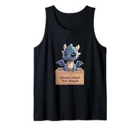 Lindo dragón Busca un hogar Camiseta sin Mangas