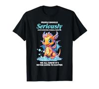 Lindo Dragón En Serio No Normal Divertido Fantasía Humor Camiseta