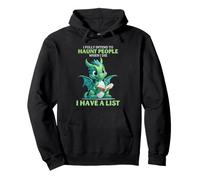 Lindo Dragón Haunt People Divertido Bookish Fantasía Humor Sudadera con Capucha