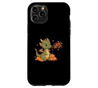 Lindo dragón Hojas otoño Calabaza Halloween diseño Carcasa para iPhone 11 Pro