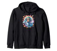 Lindo Dragones Volando Arco Iris Espacio Comida Sudadera con Capucha
