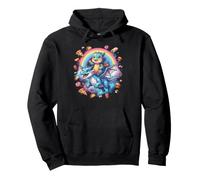 Lindo Dragones Volando Arco Iris Espacio Comida Sudadera con Capucha