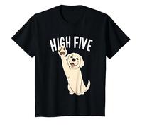 Lindo dueño de Perro Labrador Retriever para niños y niñas Camiseta, Niños, Negro, 12 años