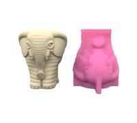 Lindo elefante yeso molde de silicona suculenta flores de hormigón macetas jarrón de cemento yeso manadas de moho plantadores jugosos
