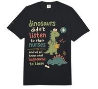 Lindo Enfermera Dinosaurio Humor médico Hospital Shift Comfort Colors Adult Heavyweight T-Shirt