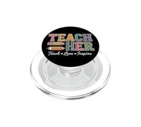 Lindo enseña a amar e Inspirar a Hombres y Mujeres profesoras PopSockets PopGrip para MagSafe