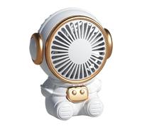 Lindo equipo de enfriamiento de astronauta: soplador pequeño de 15 cm que funciona con baterías, dispositivo de viento compacto de mano | Potente refrigerador de mesita de noche con flujo de aire para