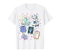 Lindo Equipo de imágenes médicas de radiología Kawaii X Ray Tech Camiseta gráfica económica, Hombre, Blanco, L