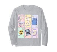 Lindo Equipo de imágenes médicas de radiología Kawaii X Ray Tech Manga Larga