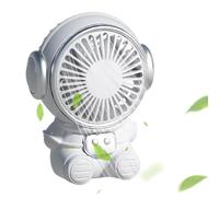 Lindo equipo de refrigeración de astronauta, soplador pequeño de 15 cm, dispositivo de viento compacto de mano, potente enfriador de mesa de noche con flujo de aire para gimnasio, escuela, dormitorio