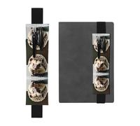 Lindo erizo ajustable de cuero para bolígrafos, cuadernos, calendarios, tableta, banda elástica, marcapáginas y soporte para lápices