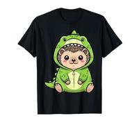 Lindo Erizo en Disfraz de Dinosaurio Trex Animal Kawaii Camiseta
