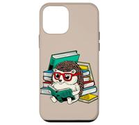 Lindo erizo leyendo un libro nerd lectores divertidos Carcasa para iPhone 12 mini