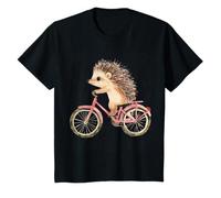 Lindo Erizo Montar Bicicleta niños niñas Animales Bicicleta Camiseta