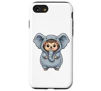 Lindo Erizo Vestido como un Disfraz de Elefante Carcasa para iPhone SE (2020) / 7/8
