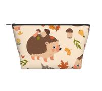 Lindo Erizo y Hongo, Bolsa de artículos de tocador Bolsa de Maquillaje Bolsa de cosméticos Bolsa de artículos de tocador de Viaje portátil
