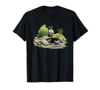 Lindo espíritu del Bosque de Anime en el Puente del Camiseta