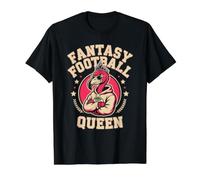 Lindo Esposo de Fantasy Football Queen Flamingo Award Game Day Camiseta gráfica económica, Hombre, Negro, S