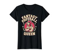 Lindo Esposo de Fantasy Football Queen Flamingo Award Game Day Camiseta gráfica económica, Mujer, Negro, XL