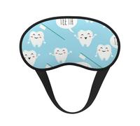 Lindo estampado azul de dentista e higienista dental, Cubiertas oculares completas, antifaces para dormir que bloquean la luz, orejeras opacas para dormir