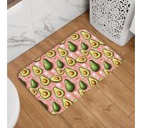 Lindo Estampado De Aguacate Alfombra Exterior Atrapapolvo Felpudo Entrada Interior Antideslizante Tapete De Entrada para Cocina Dormitorio Hogar 60X40Cm