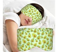 Lindo estampado de aguacate, Antifaz para dormir, ideal para el hogar, viajes y trabajo por turnos. Cubre completamente los ojos y bloquea la luz.