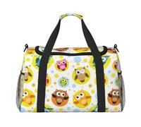 Lindo Estampado de búho Animal,Bolsas Deportivas, Bolsos de Viaje Deportivos Cruzados de Mano, Bolsas de Viaje de Gran Capacidad para Mujeres y Hombres.