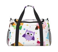 Lindo Estampado de búho Animal,Bolsas Deportivas, Bolsos de Viaje Deportivos Cruzados de Mano, Bolsas de Viaje de Gran Capacidad para Mujeres y Hombres.