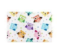 Lindo Estampado de búho Animal, Rompecabezas de 1000 Piezas, Rompecabezas de Madera para Toda la Familia, decoración de Pared para Adultos y Adolescentes.