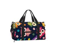 Lindo Estampado de búho con Lunares,Bolso Deportivo Bandolera de Mano, Bolsa de Deporte, Bolsa de Viaje de Gran Capacidad para Mujeres y Hombres.