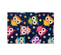 Lindo Estampado de búho con Lunares, Rompecabezas de 1000 Piezas, Rompecabezas de Madera para Toda la Familia, decoración de Pared para Adultos y Adolescentes.