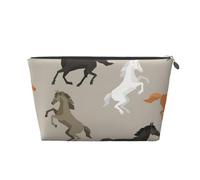 Lindo Estampado de Caballo, Bolsa de artículos de tocador Bolsa de Maquillaje Bolsa de cosméticos Bolsa de artículos de tocador de Viaje portátil