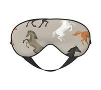 Lindo estampado de caballo, Cubreojos completos Antifaz bloqueador de luz Antifaz para dormir Antifaz suave con los ojos vendados Noche