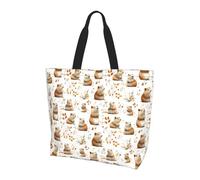 Lindo Estampado De Capibaras Q Bolsa Tote Impermeable Bolsa De Compra Duraderas Bolsas De Compra Para Shopping Trabajo Fitness
