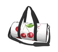 Lindo Estampado de Cerezas., Bolsa de Viaje de Gran Capacidad, Bolso Redondo, Bolsa de Viaje Deportiva, Bolsa de Mano, Bolsa de Fitness