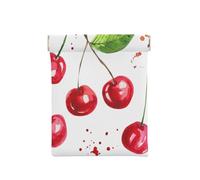 Lindo Estampado de Cerezas., Squeeze Top Wallet Bolsa de Almacenamiento para Mujer Monedero pequeño Bolsa de Cambio